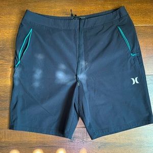 Hurley Black Swim Trunks Shorts Size small Men's